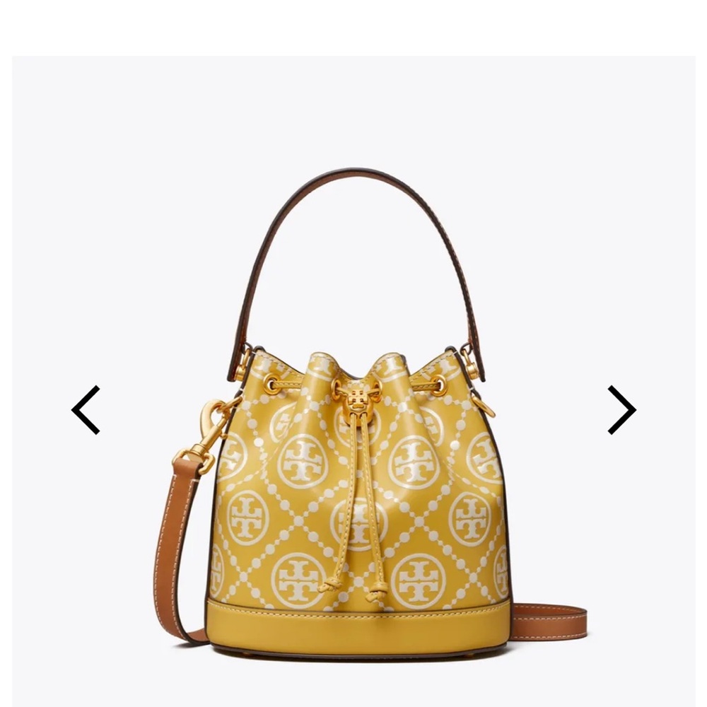 Tory Burch T Monogram Jacquard Bucket Bag
